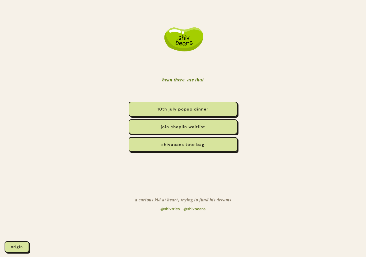 shivbeans homepage